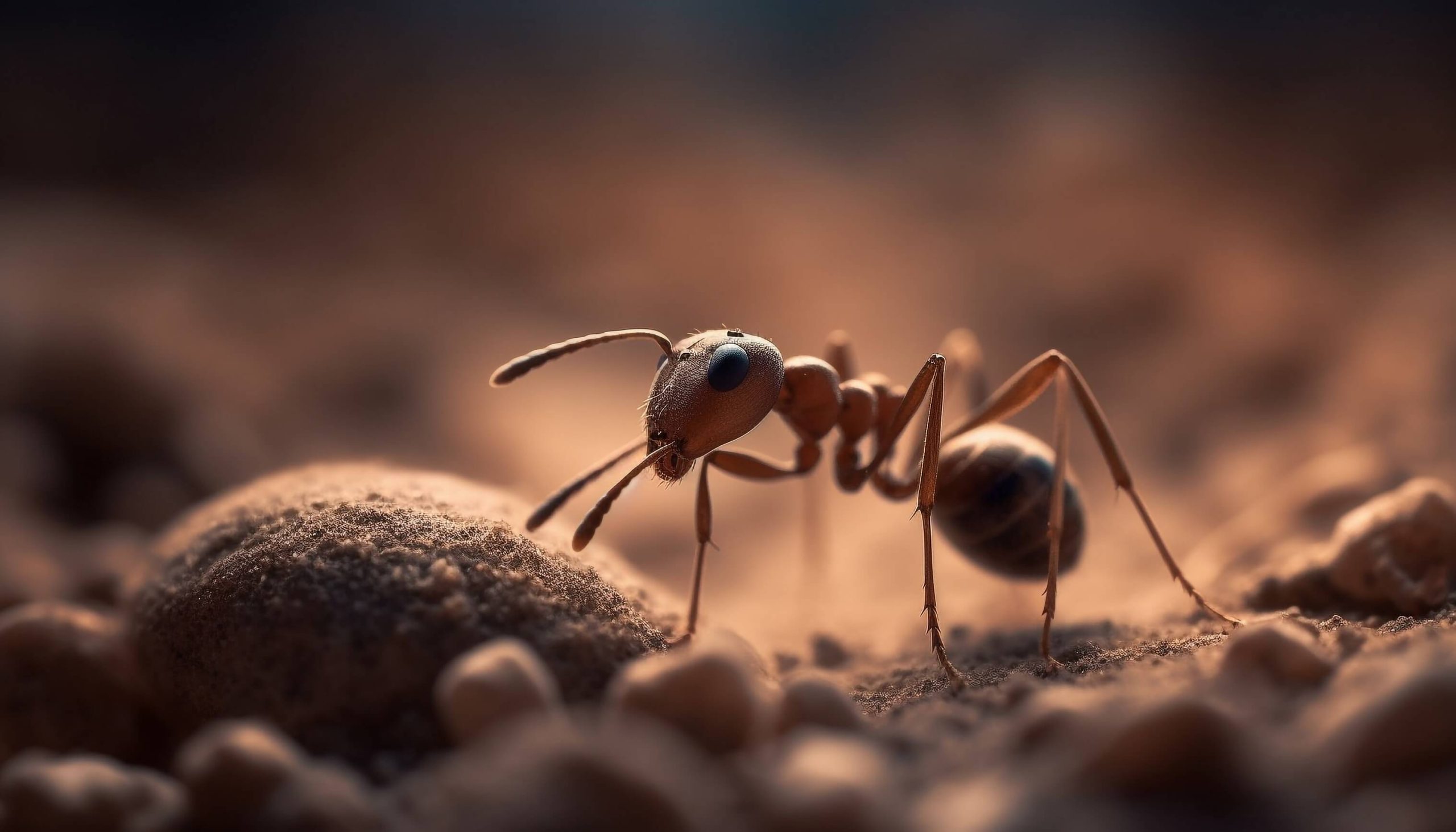 a close up photo of an ant
